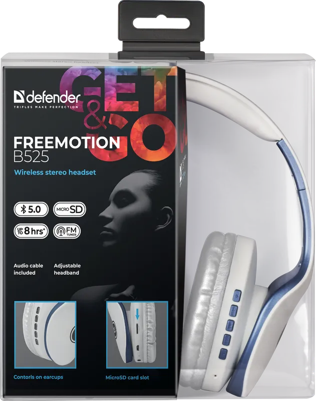Defender - Kabelloses Stereo-Headset FreeMotion B525