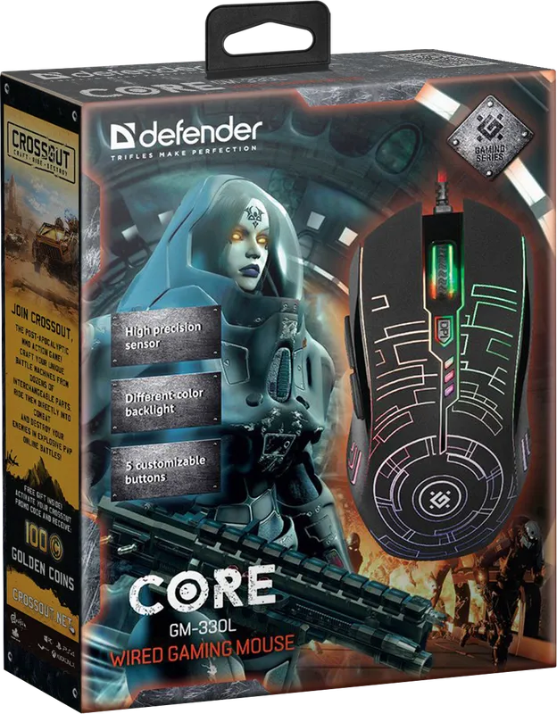 Defender - Kabelgebundene Gaming-Maus Core GM-330L