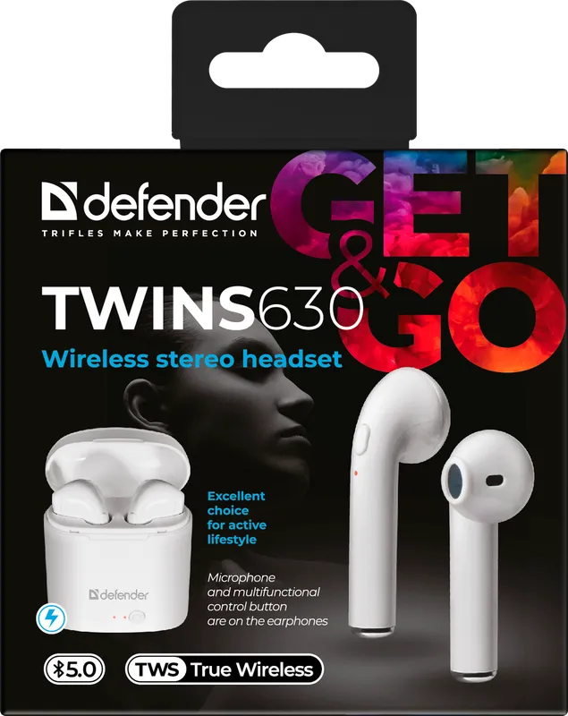 Defender - Kabelloses Stereo-Headset Twins 630