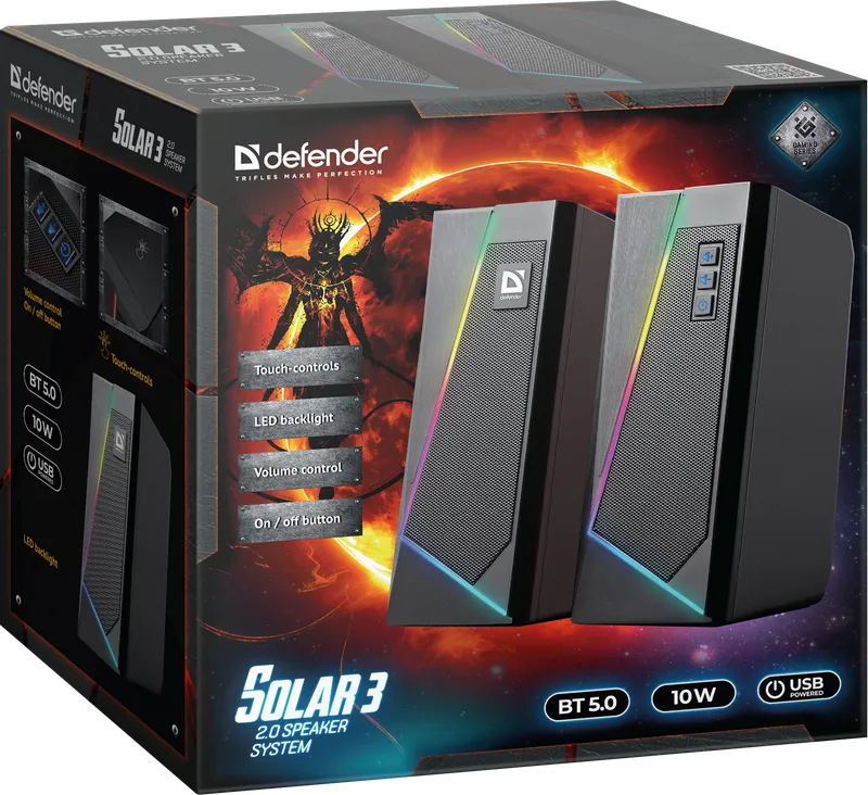 Defender - 2.0-Lautsprechersystem Solar 3