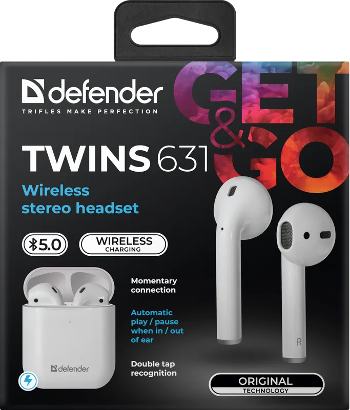 Defender - Kabelloses Stereo-Headset Twins 631