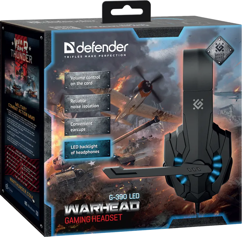 Defender - Gaming-Headset Warhead G-390 LED