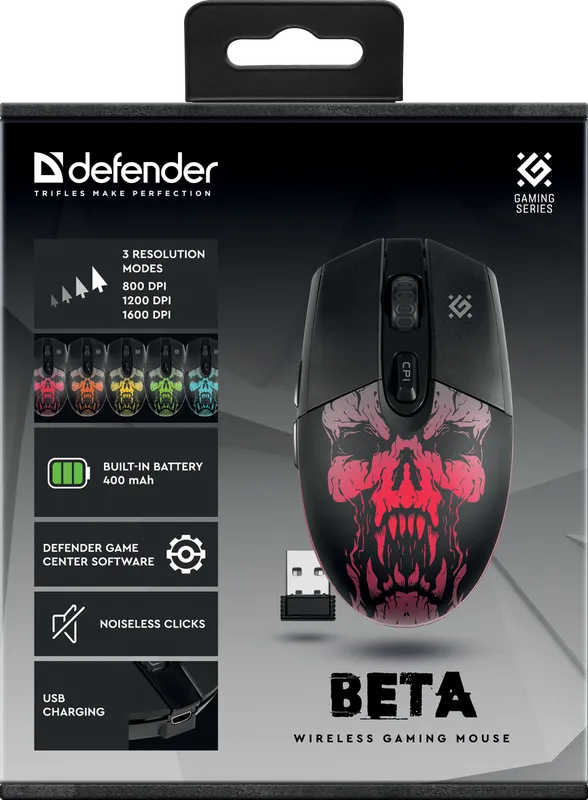 Defender - Kabellose Gaming-Maus Beta GM-707L