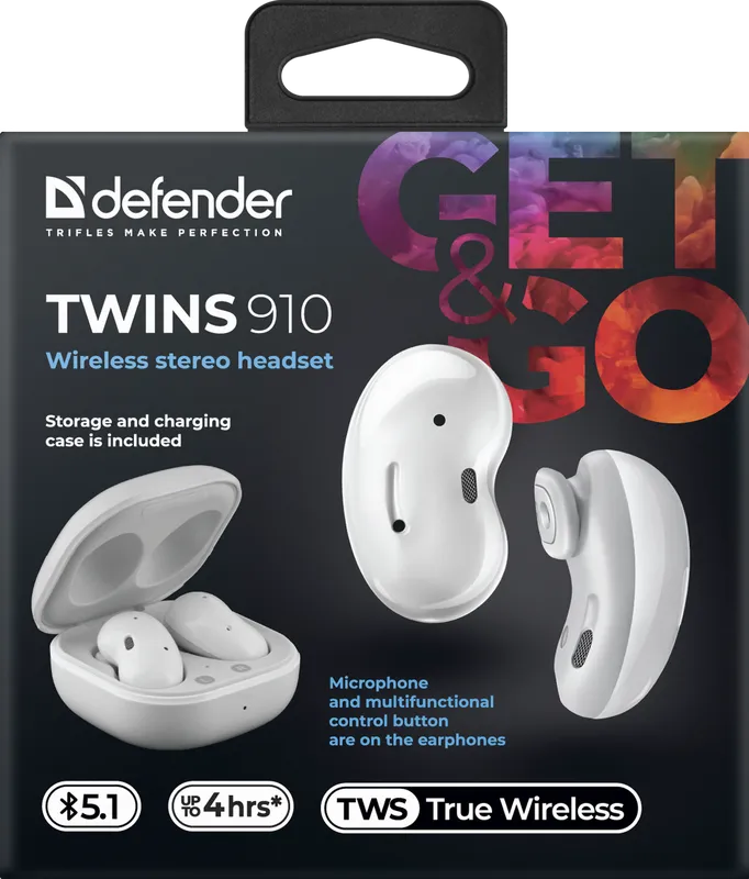 Defender - Kabelloses Stereo-Headset Twins 910