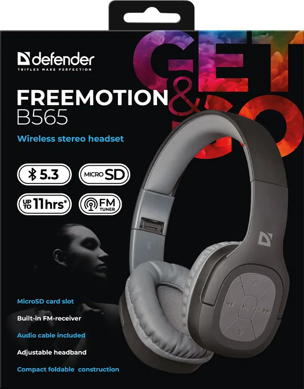 Defender - Kabelloses Stereo-Headset FreeMotion B565