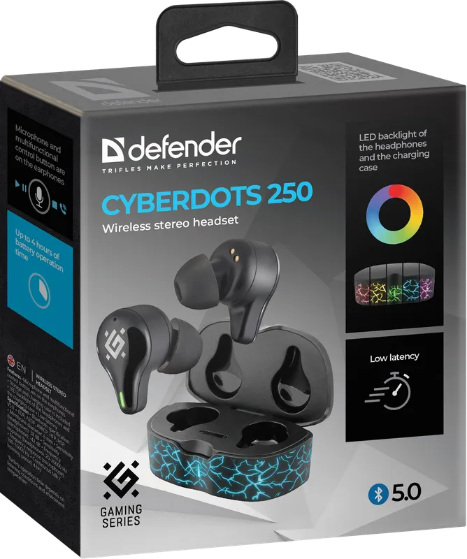 Defender - Kabelloses Stereo-Headset CyberDots 250