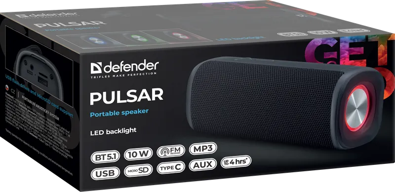 Defender - Tragbarer Lautsprecher Pulsar