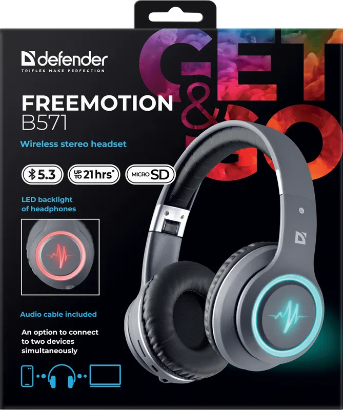 Defender - Kabelloses Stereo-Headset FreeMotion B571