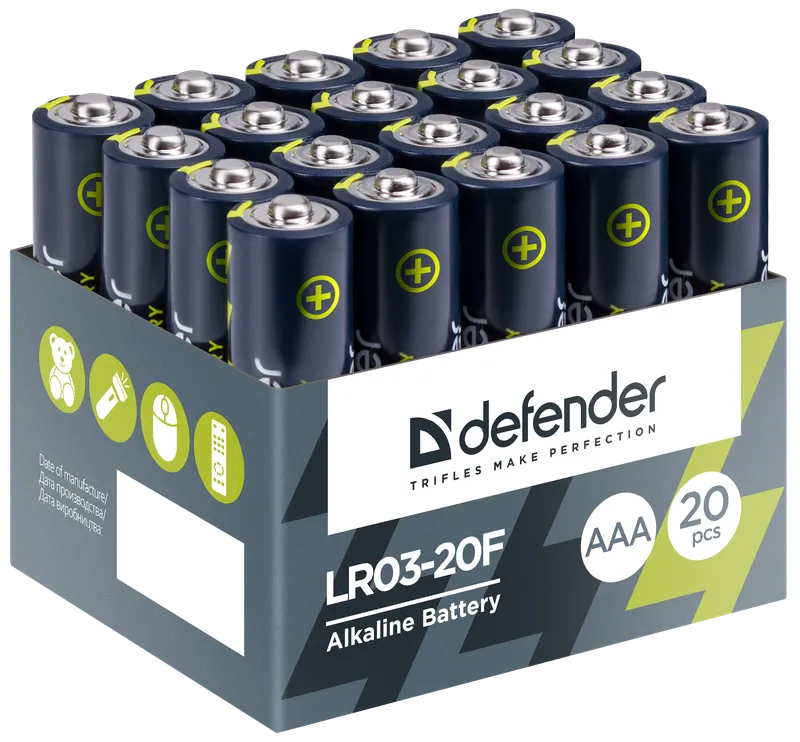 Defender - Alkaline Batterie LR03-20F