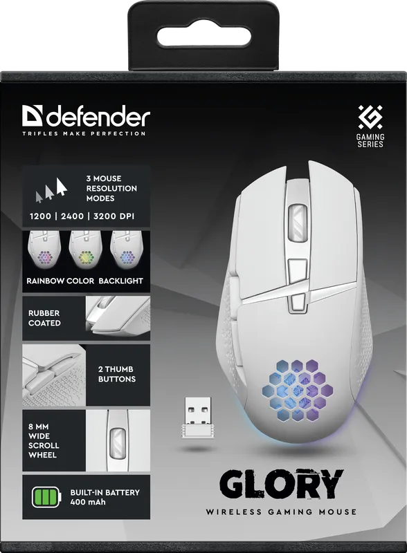 Defender - Kabellose Gaming-Maus Glory GM-514