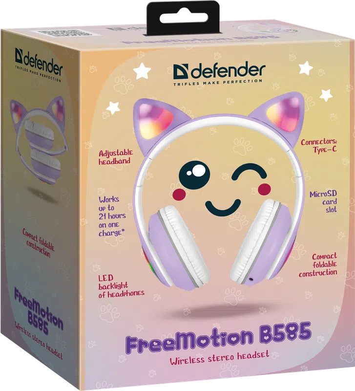 Defender - Kabelloses Stereo-Headset FreeMotion B585