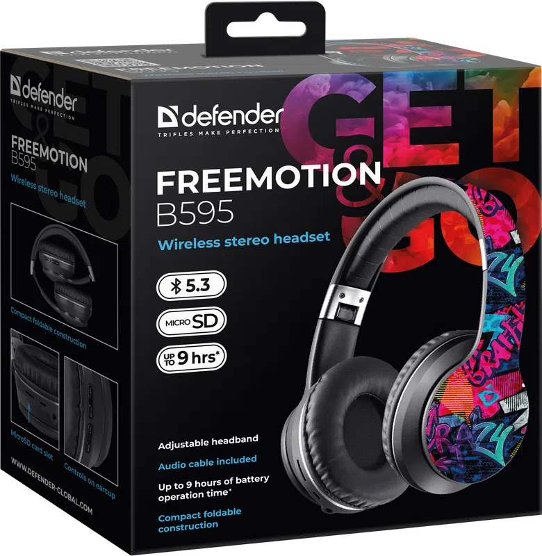 Defender - Kabelloses Stereo-Headset FreeMotion B595