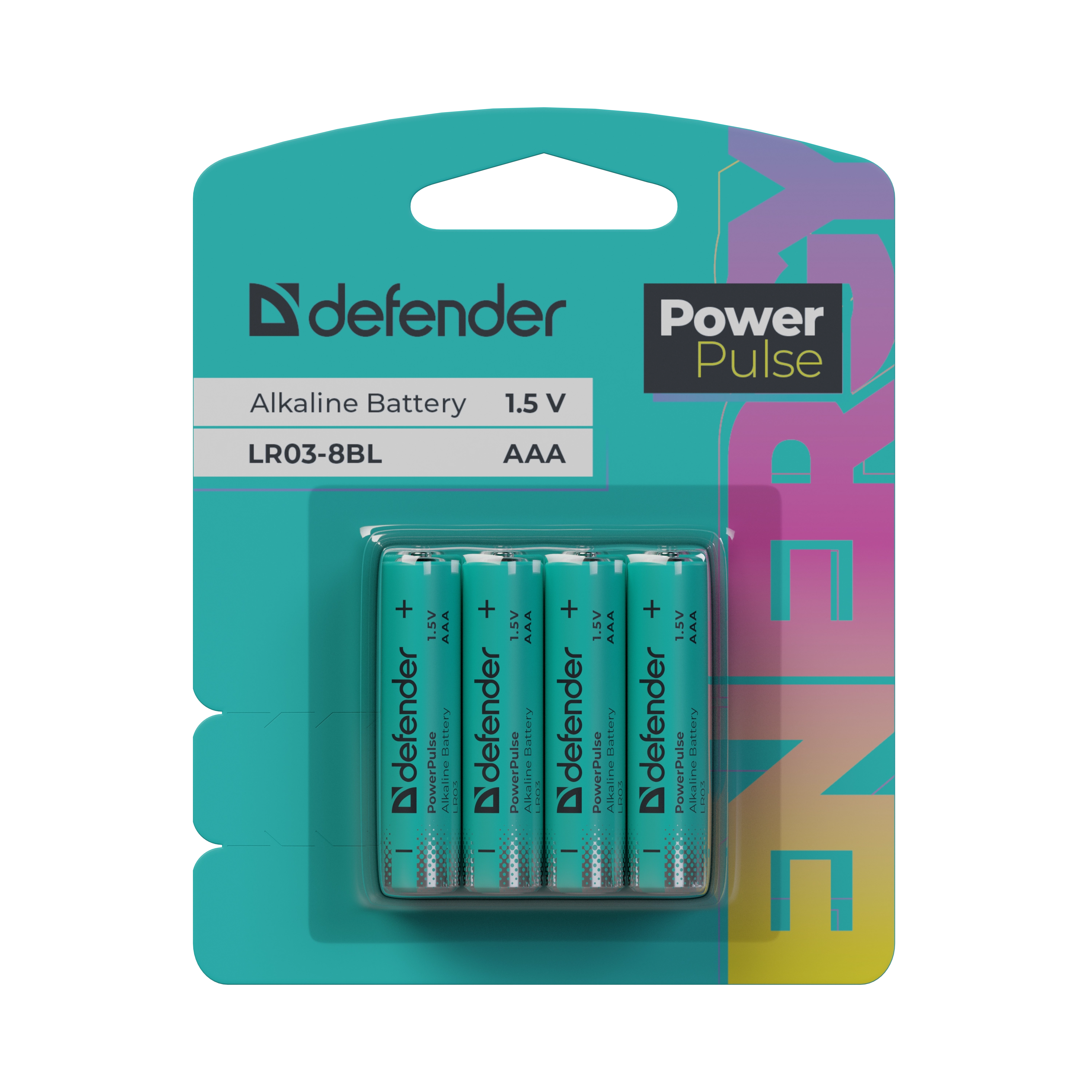 Defender - Alkali-Batterie LR03-8BL