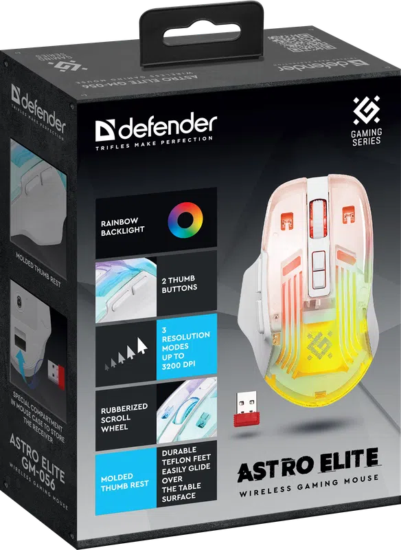 Defender - Kabellose Spielmaus Astro Elite GM-056