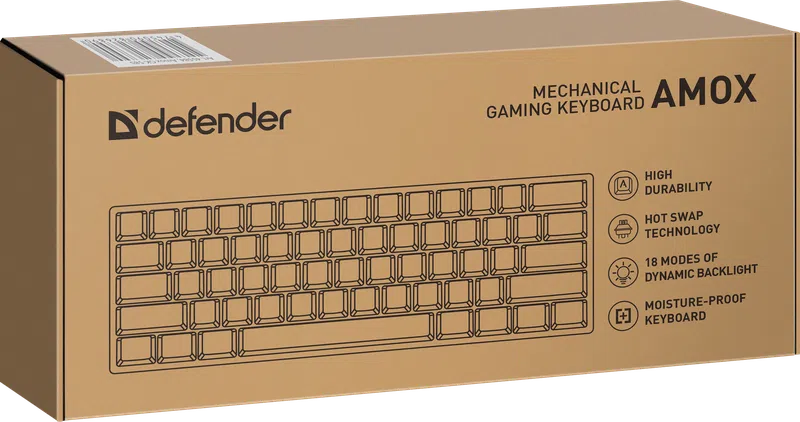 Defender - Mechanische Gaming-Tastatur Amox GK-585