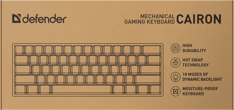 Defender - Mechanische Gaming-Tastatur Cairon GK-081