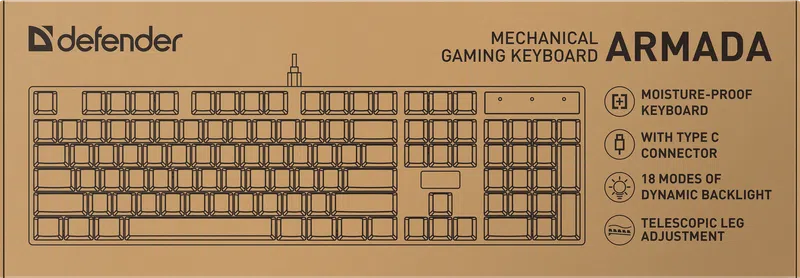 Defender - Mechanische Gaming-Tastatur Armada GK-004