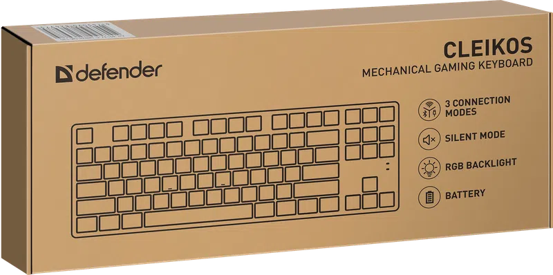 Defender - Mechanische Gaming-Tastatur Cleikos GK-135