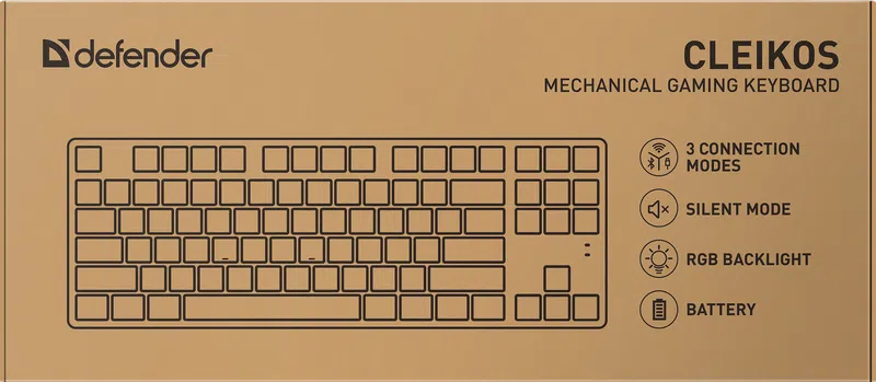 Defender - Mechanische Gaming-Tastatur Cleikos GK-135