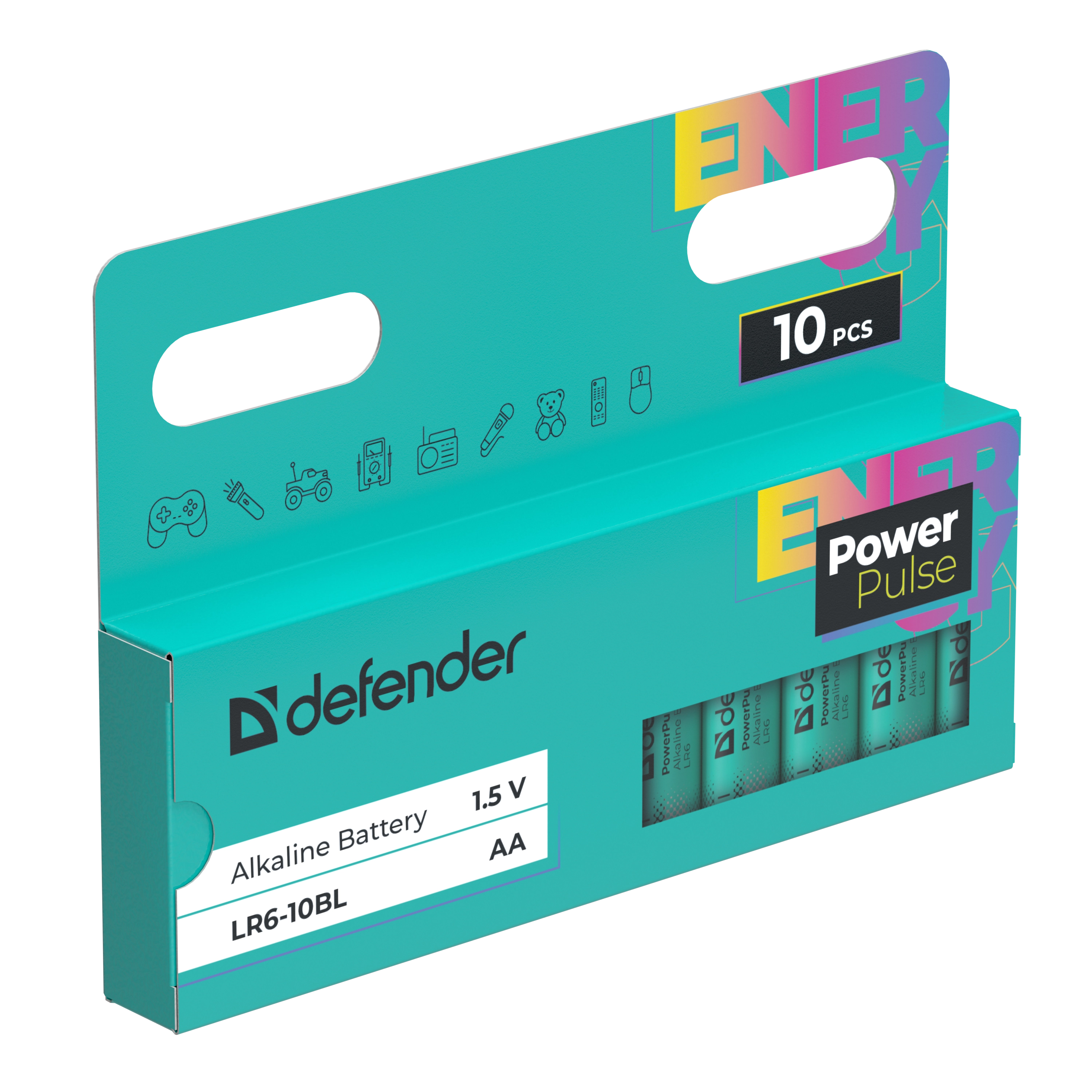 Defender - Alkali-Batterie LR6-10BL