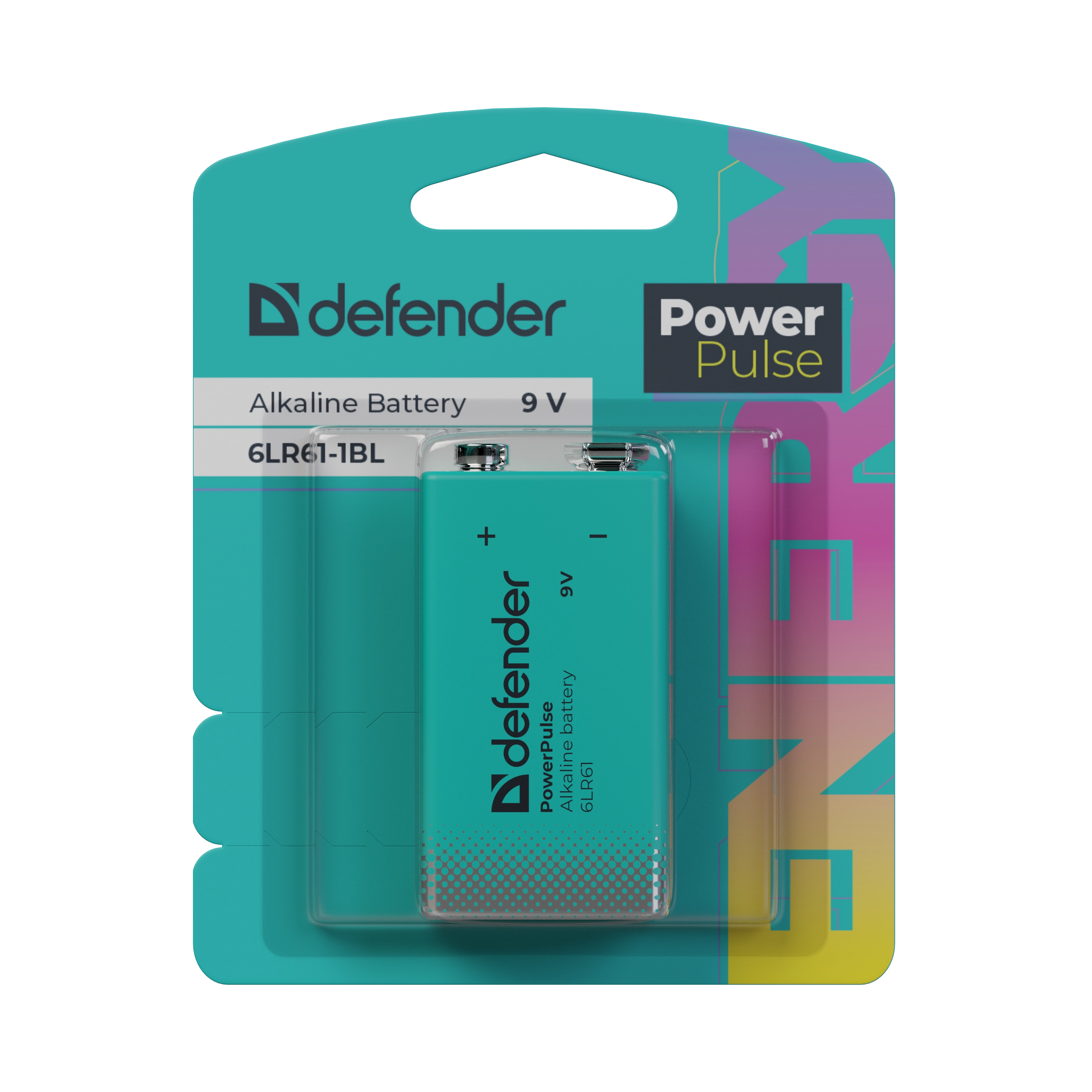 Defender - Alkali-Batterie 6LR61-1BL