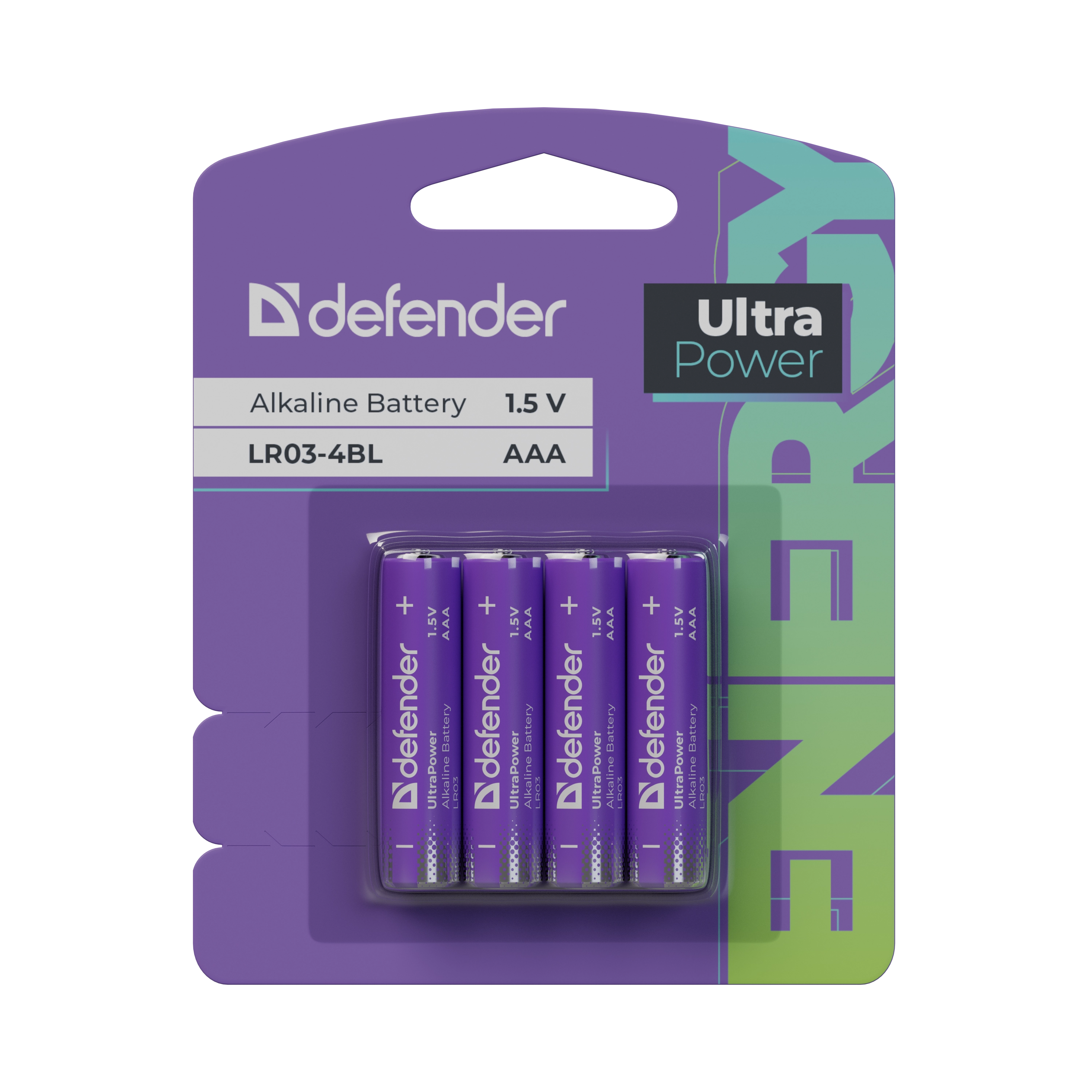 Defender - Alkali-Batterie LR03-4BL