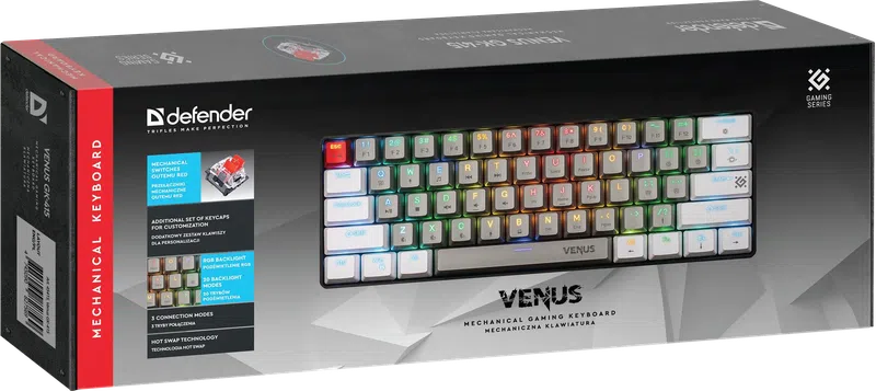 Defender - Mechanische Gaming-Tastatur Venus GK-415