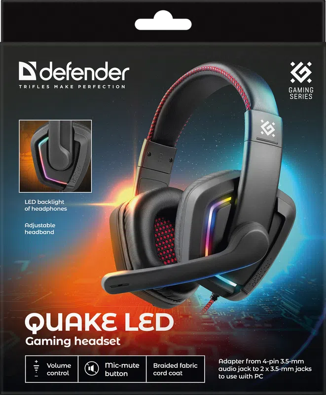 Defender - Gaming-Headset Quake LED