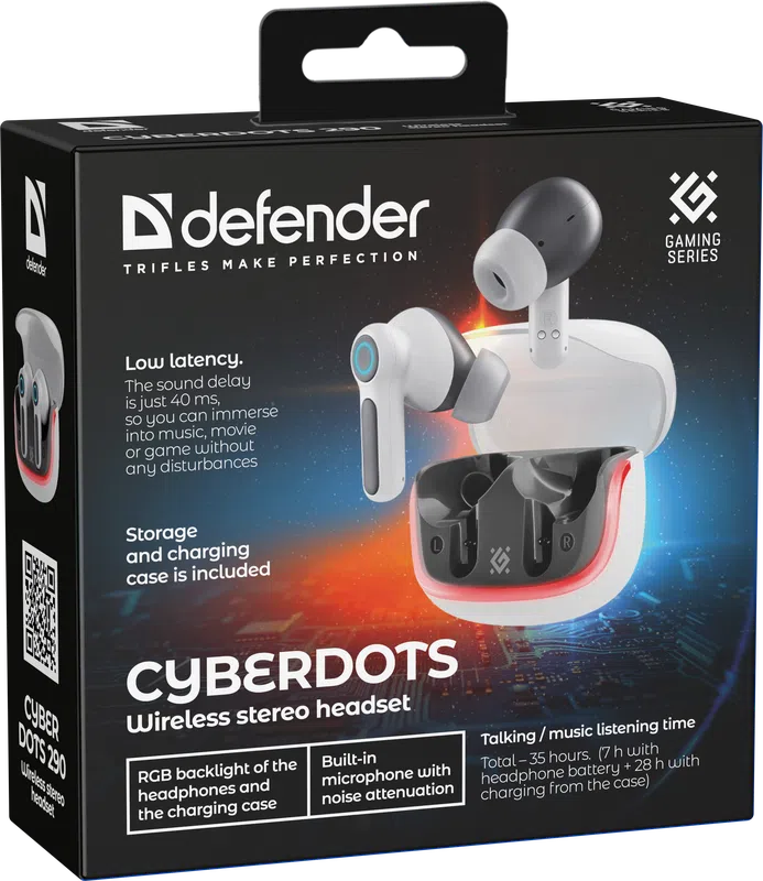 Defender - Drahtloses Headset CyberDots 290