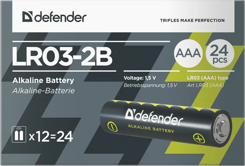 Defender - Alkali-Batterie LR03-2B