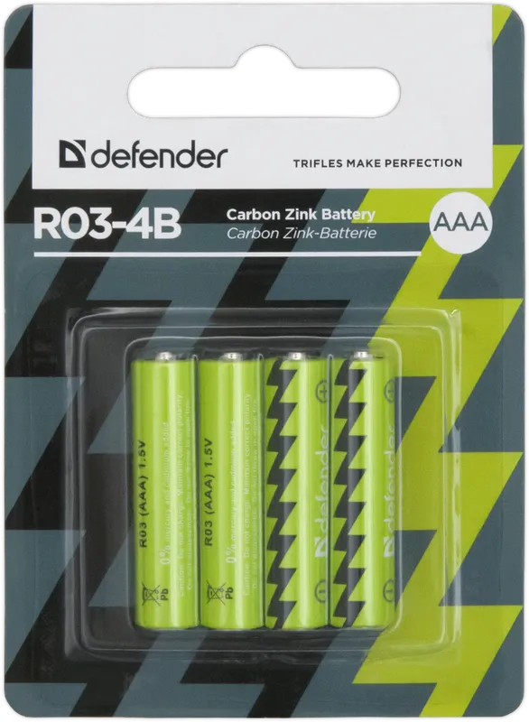 Defender - Zink-Kohle-Batterie R03-4B