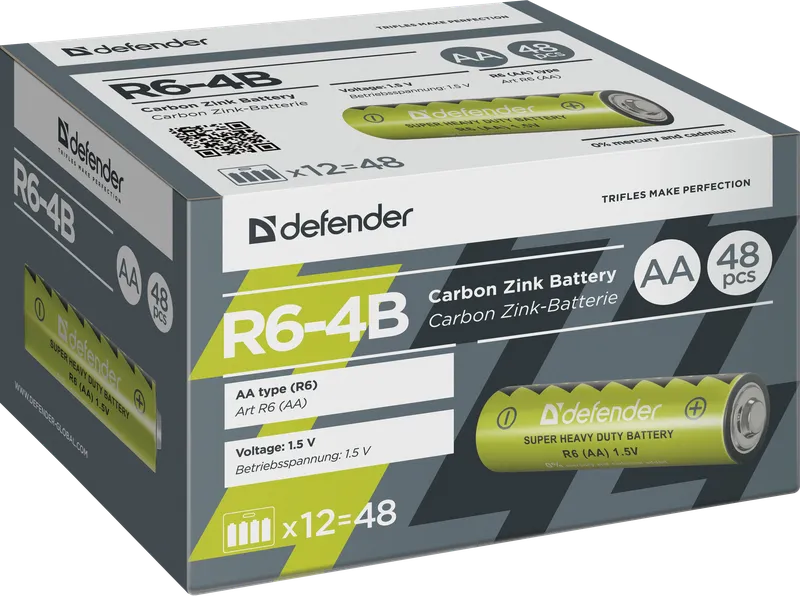 Defender - Zink-Kohle-Batterie R6-4B