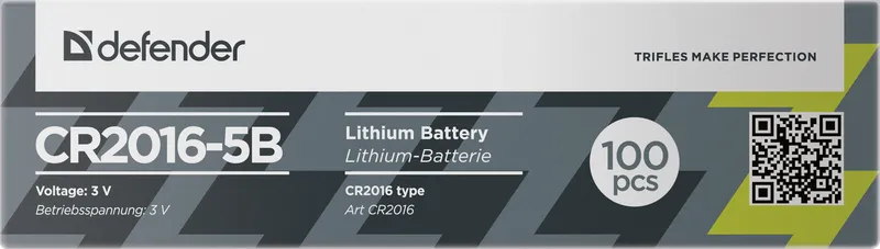 Defender - Li-Batterie CR2016-5B