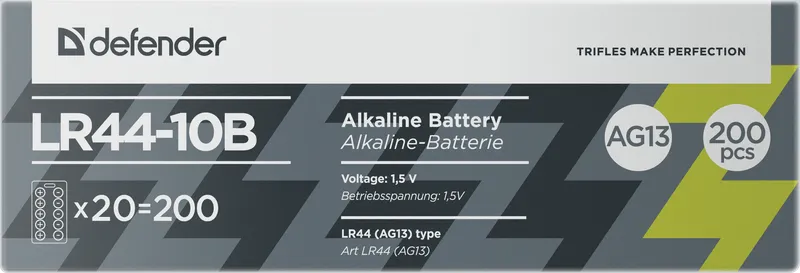 Defender - Alkali-Batterie LR44-10B