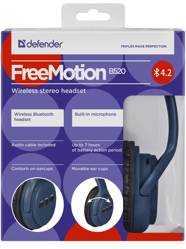 Defender - Drahtloses Headset FreeMotion B520