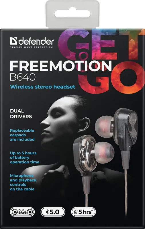 Defender - Drahtloses Headset FreeMotion B640