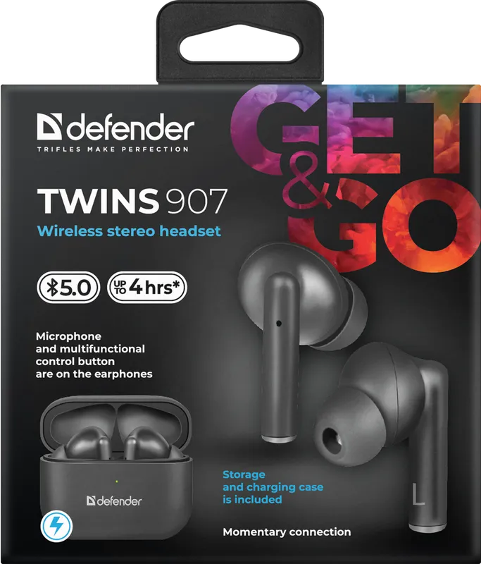 Defender - Drahtloses Headset Twins 907