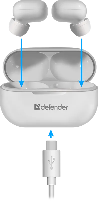 Defender - Drahtloses Headset Twins 905