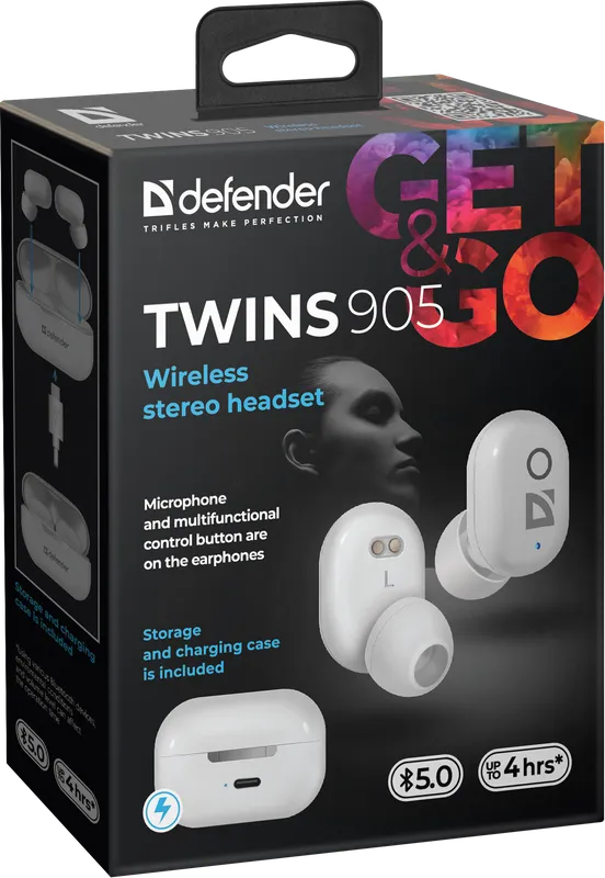 Defender - Drahtloses Headset Twins 905