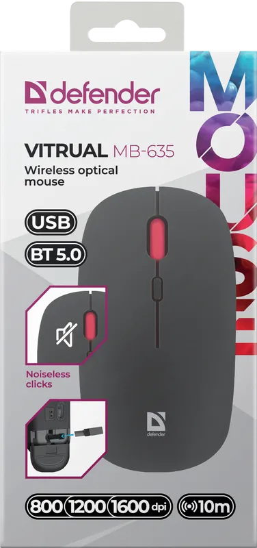 Defender - Drahtlose optische Maus Vitrual MB-635