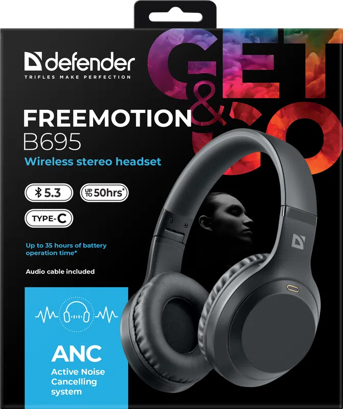 Defender - Kabelloses Stereo-Headset FreeMotion B695