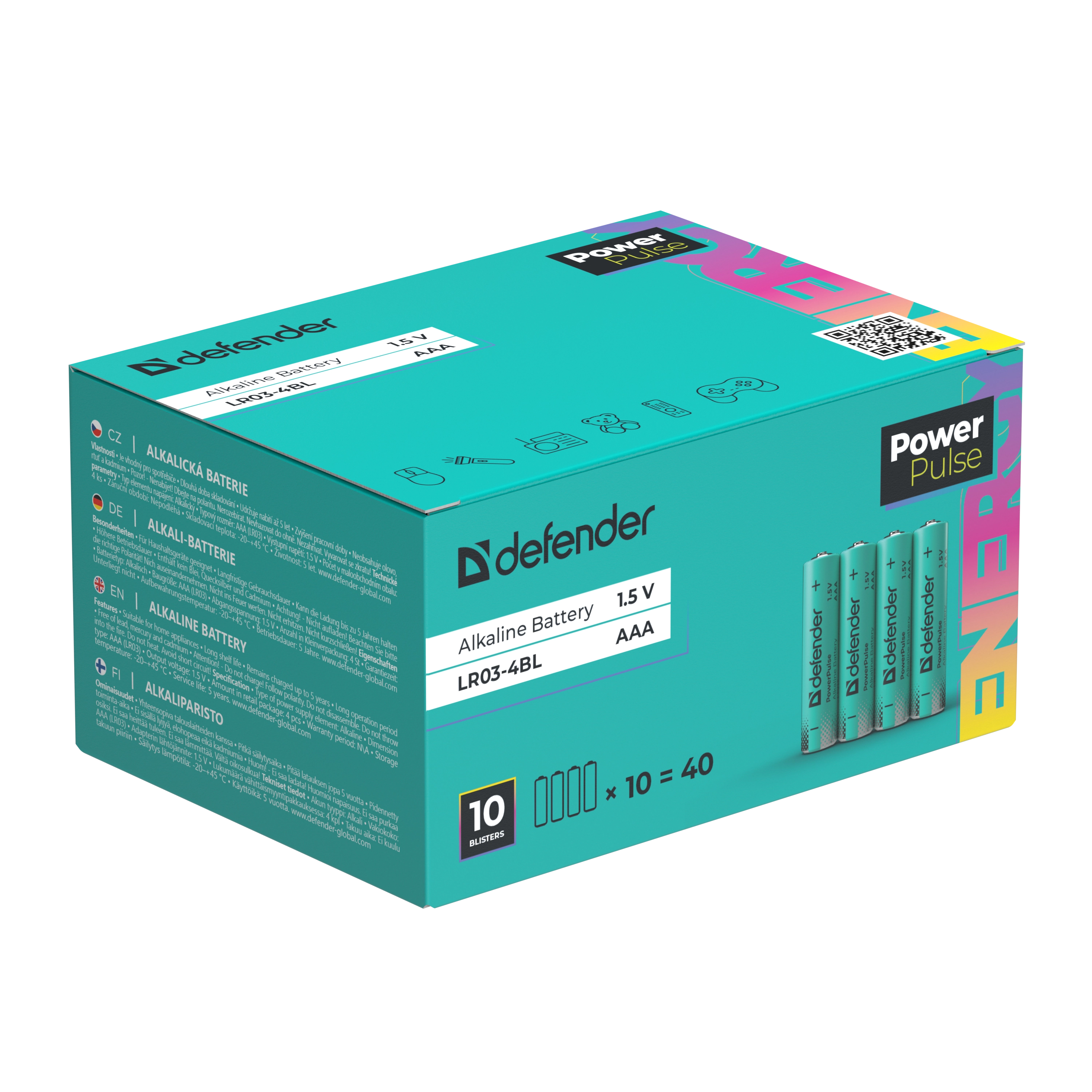 Defender - Alkali-Batterie LR03-4BL