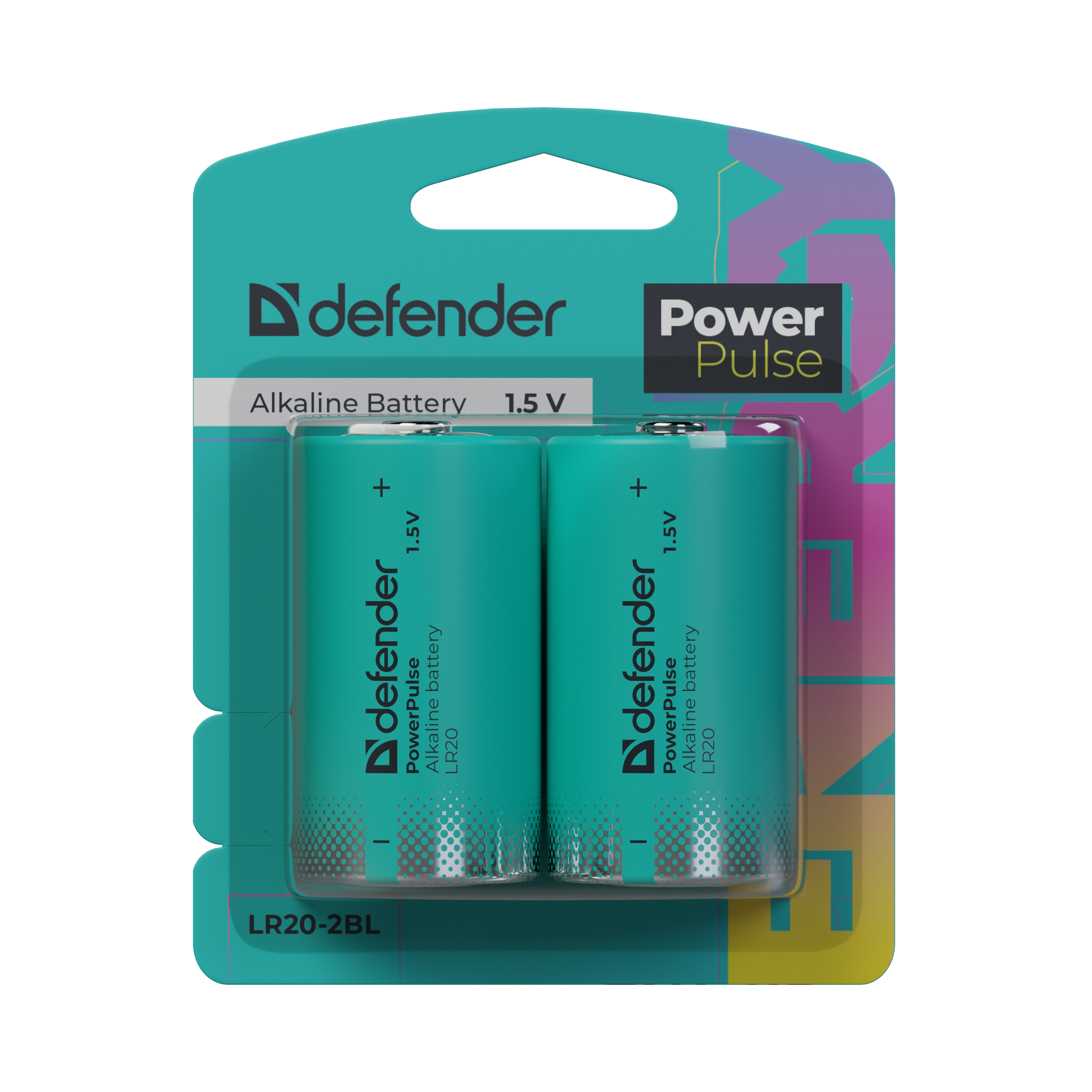 Defender - Alkali-Batterie LR20-2BL