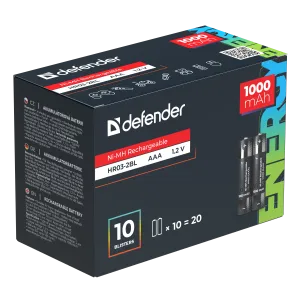 Defender - Akkumulatorbatterie HR03-2BL 1000 mAh