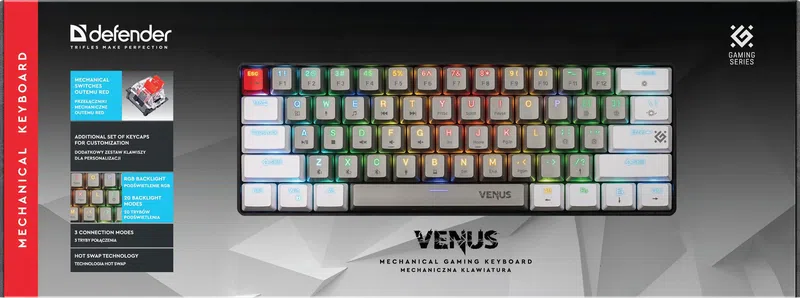 Defender - Mechanische Gaming-Tastatur Venus GK-415