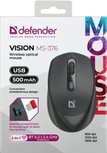 Defender - Kabellose optische Maus Vision MS-376
