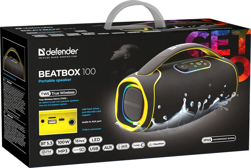 Defender - Tragbares Lautsprechersystem Beatbox 100