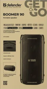 Defender - Tragbares Lautsprechersystem Boomer 90