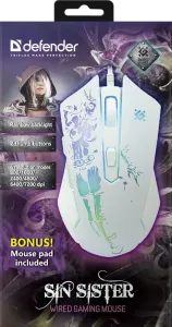 Defender - Kabelgebundene Spielmaus Sin'Sister GM-933