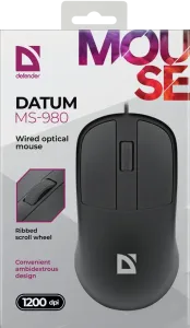 Defender - Kabelgebundene optische Maus Datum MS-980